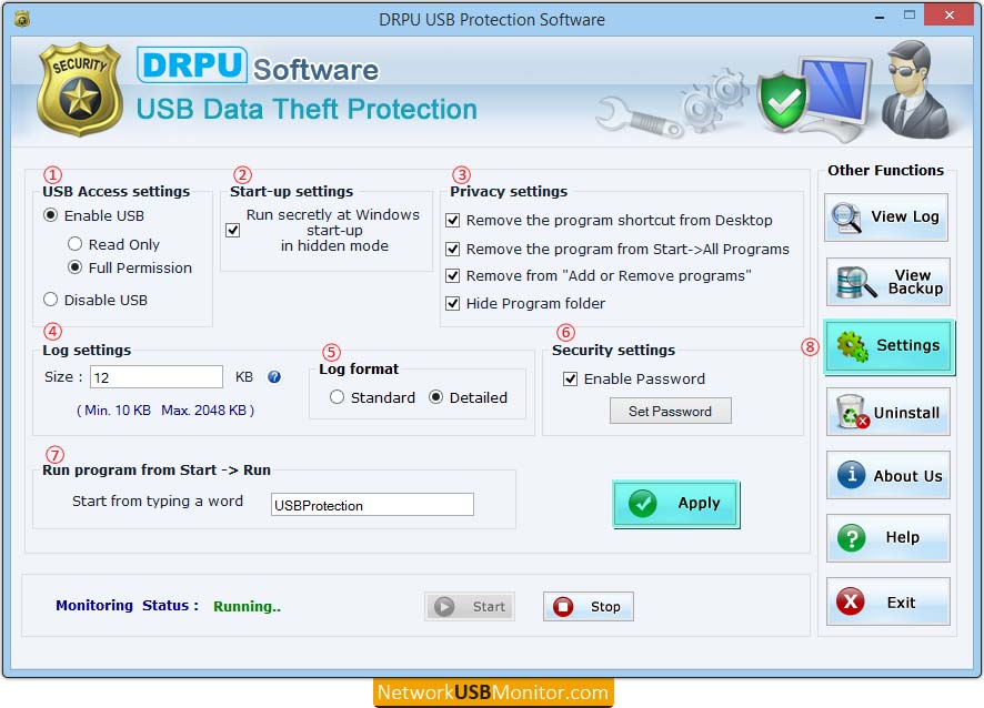 DRPU USB Data Theft Protection Tool